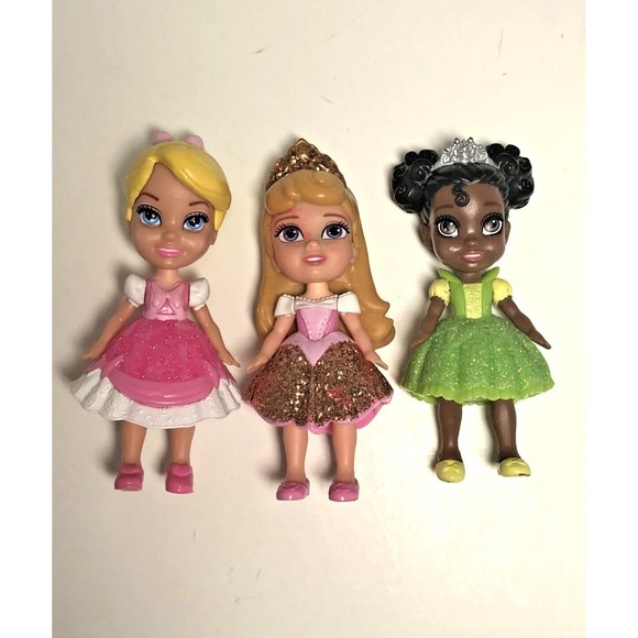 Disney My First Princess Mini Toddler Figures Lot of 3 - Aurora Tiana Cinderella - Picture 1 of 7